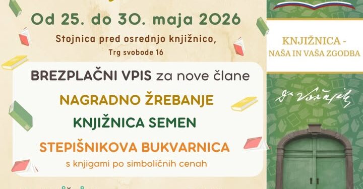 Vabljeni na zanimive prireditve ob dnevu knjižnice