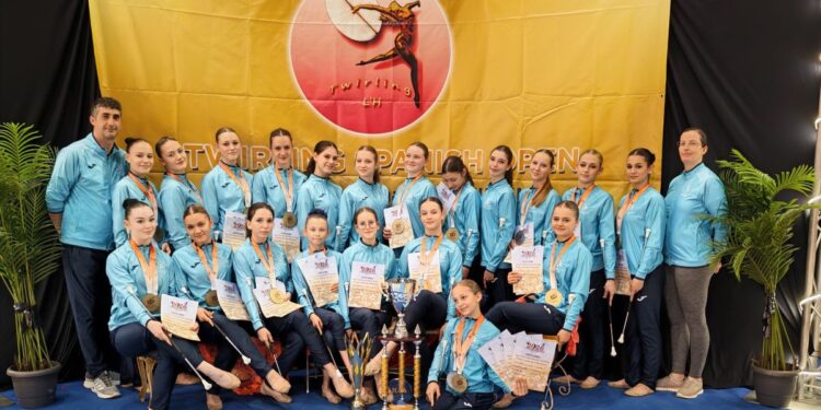 Twirling klub Sašo navdušil v Barceloni in osvojil skupno zmago