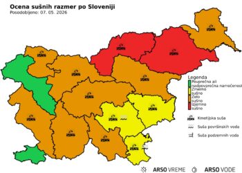 Zaradi suše pozivajo k racionalni porabi vode