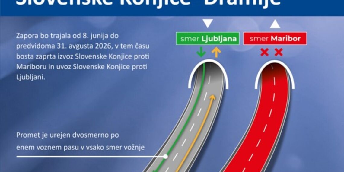 Od ponedeljka velika zapora na štajerski avtocesti, pričakovani zastoji tudi za voznike iz Slovenske Bistrice