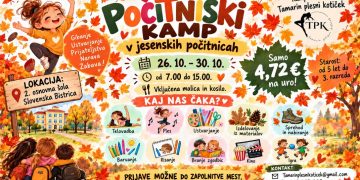 Med jesenskimi počitnicami v Slov. Bistrici počitniški kamp za otroke